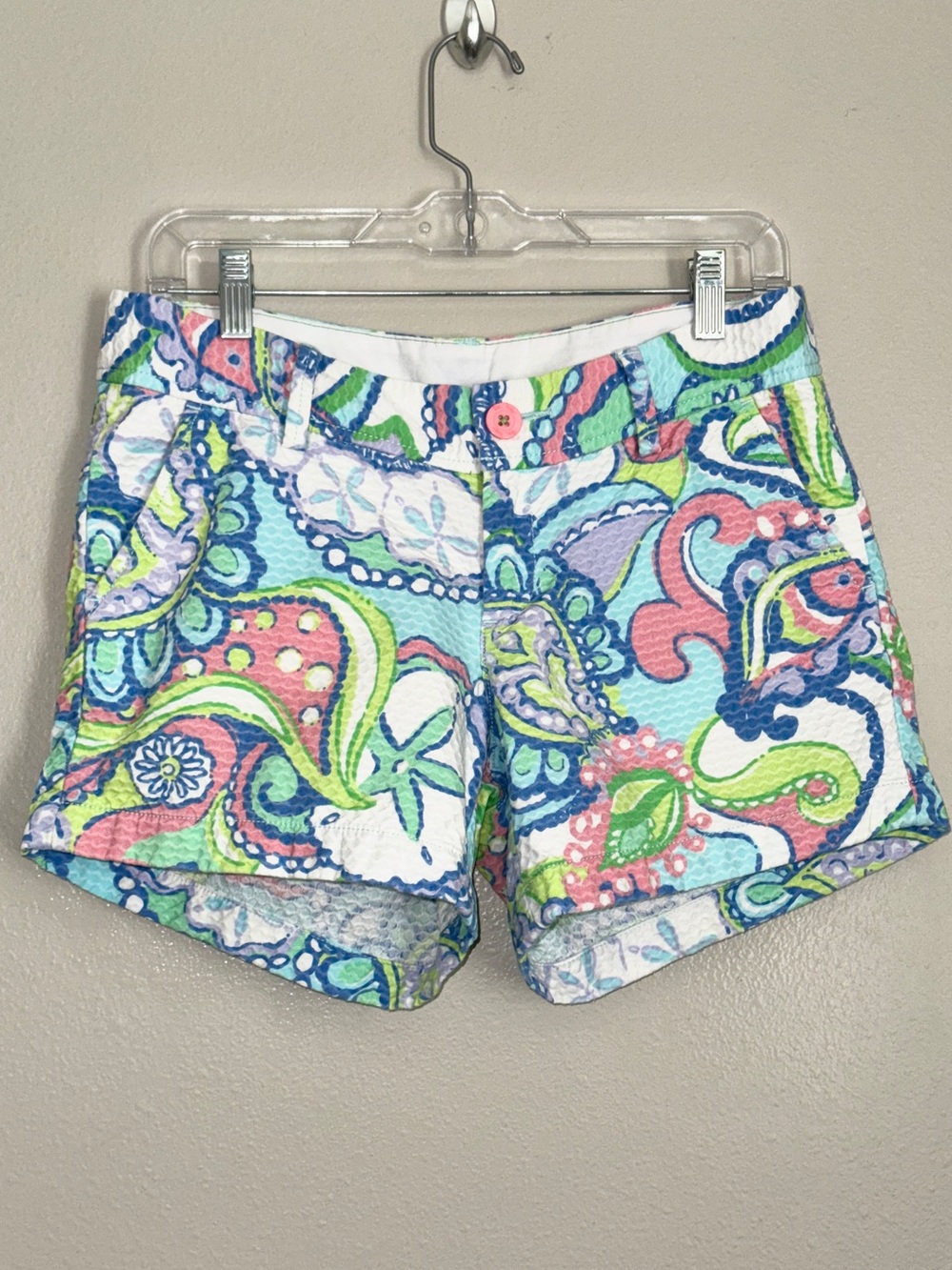 Lilly Pulitzer Callahan Textured Colorful Shorts Size 4
